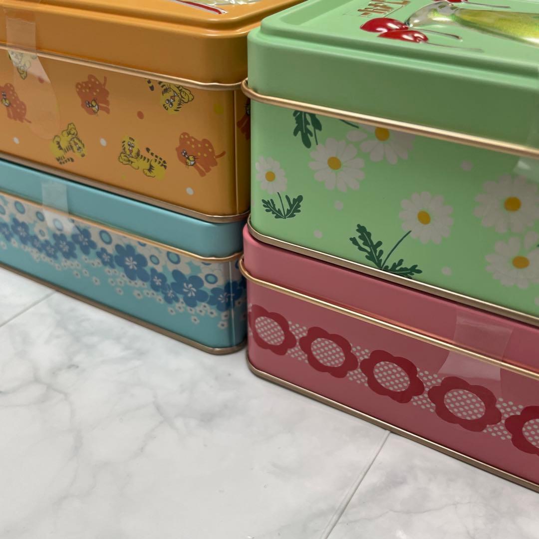 【アデリアレトロ4缶セット】メリーチョコレート はじけるキャンディ　未開封