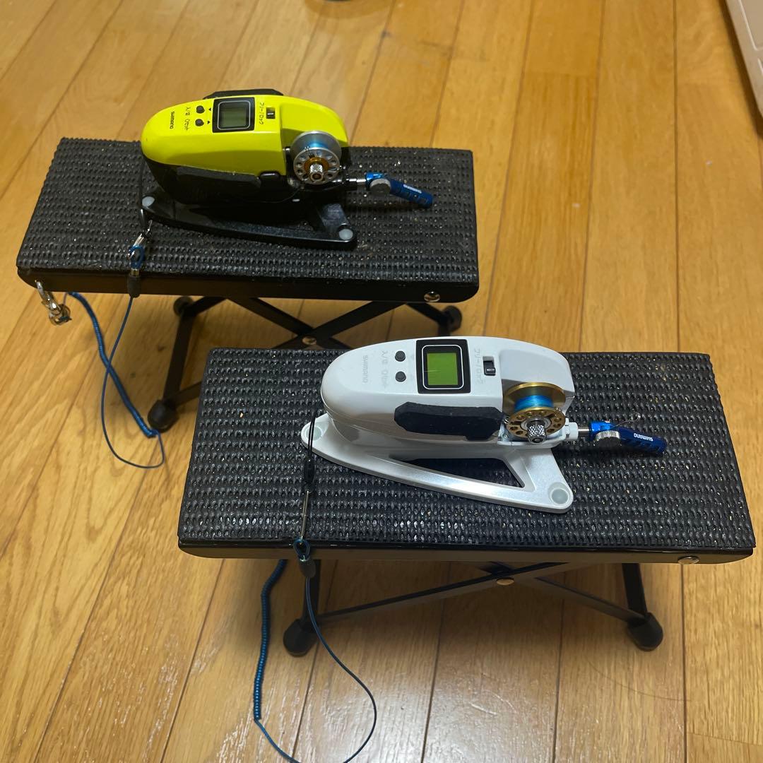シマノDDM ワカサギ電動リール２セット アルミスプール付き