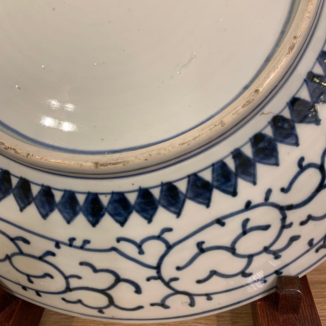 アンティーク　伊万里飾皿　鳳凰　1客