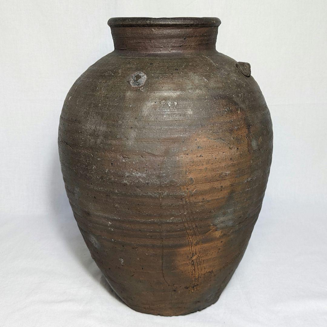 室町時代 古備前 三耳壺 備前焼 三耳壷 置物 インテリア 骨董品 古美術品