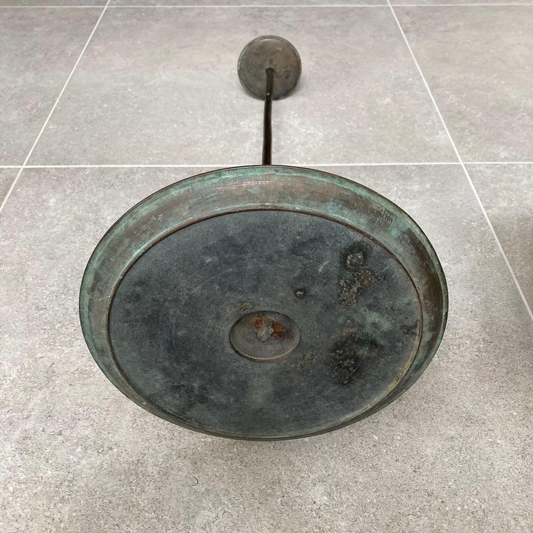 江戸時代 燭台 蝋燭立て 青銅製 茶道 瞑想 ヨガ ヒーリング 骨董 古美術