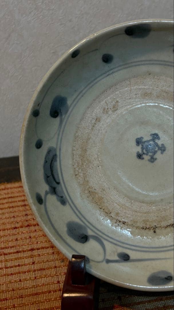骨董品　波佐見焼　くらわんか皿　唐草文 古伊万里　古美術