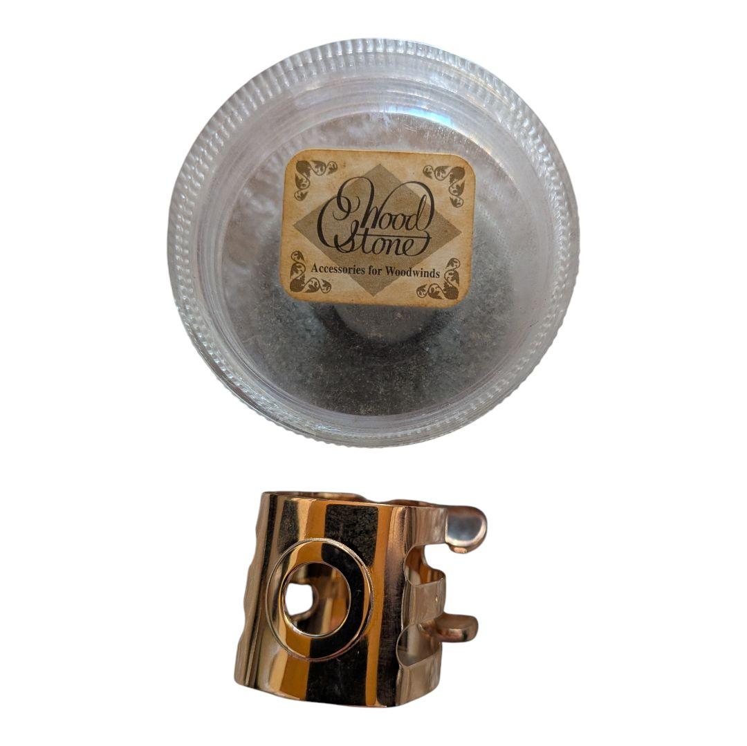 Wood Stone サックスリガチャー ケース付き テナーサックス