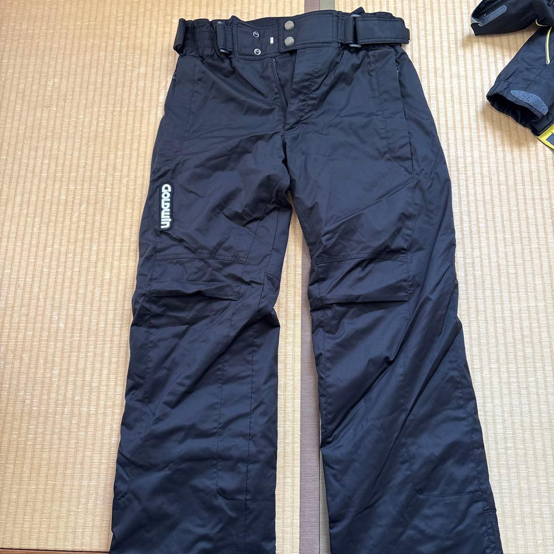 Goldwin スキーウェア ブラック/イエロー/サイズ上M下L