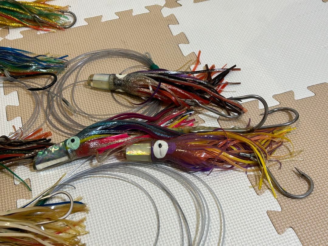 カジキマグロトローリングルアー【ラバー】13個セット