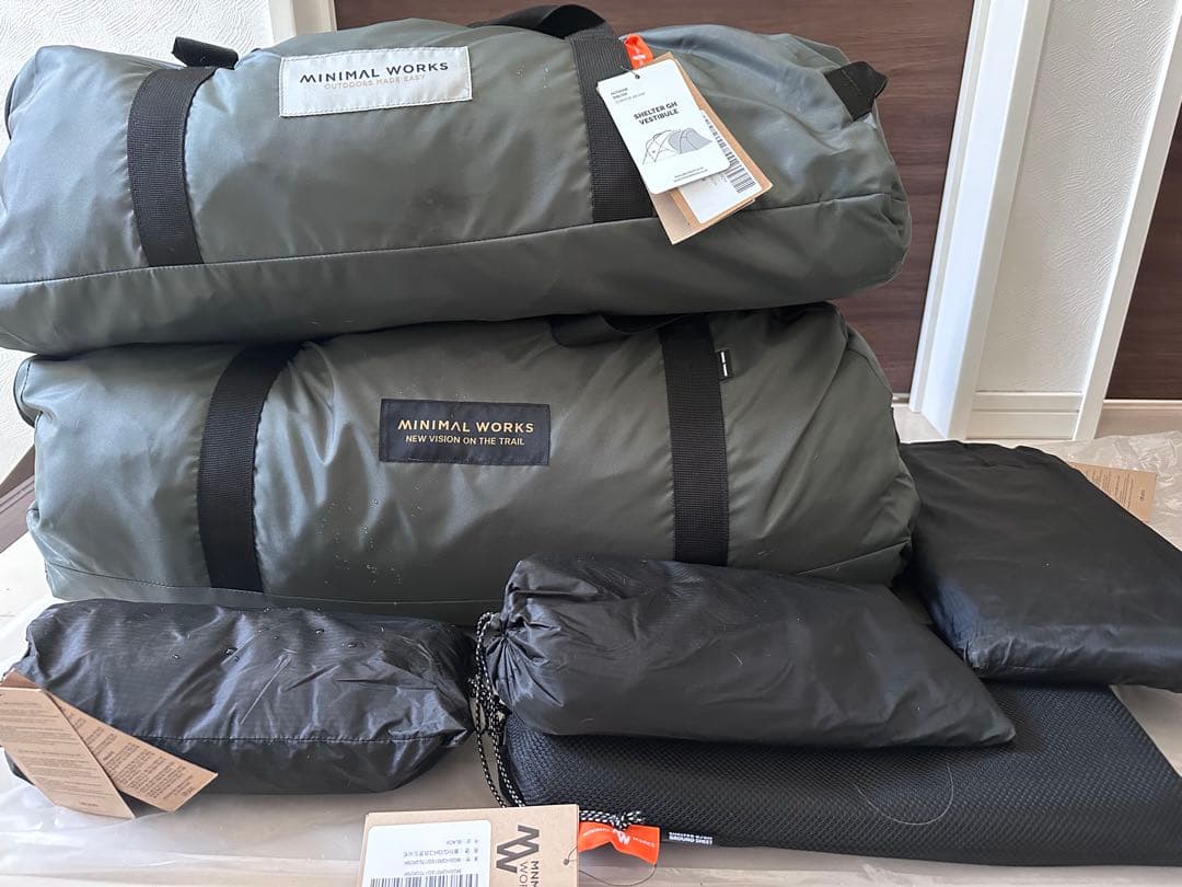 ミニマルワークス シェルターgh チャコール １回使用 フルセット