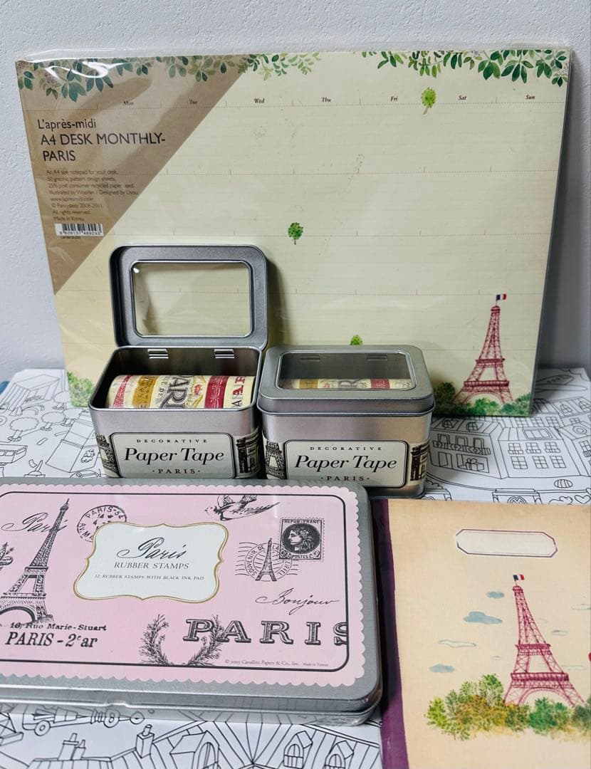 【5点セット】Paris エッフェル塔モチーフ 文房具