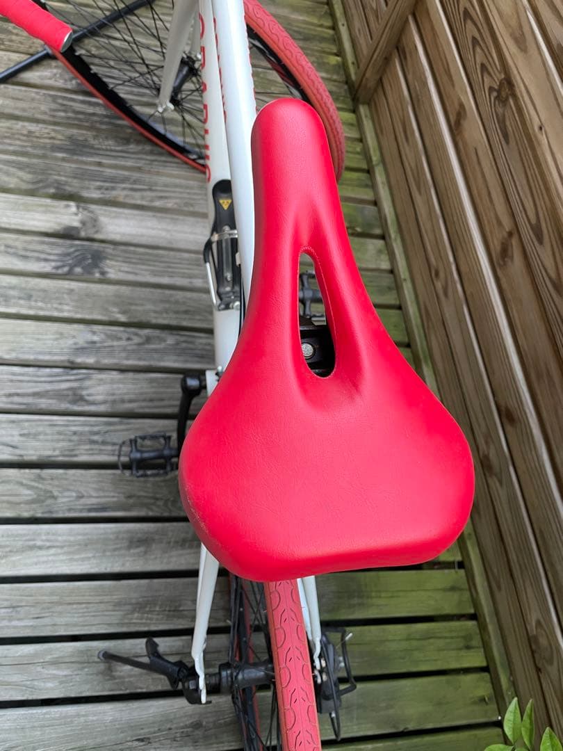 GRAPHIS ロードバイク ホワイト/レッド