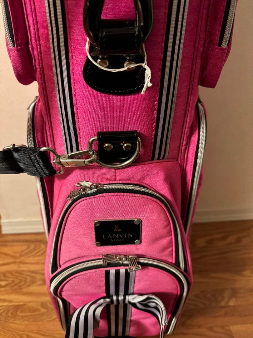 ランバン　LANVIN ゴルフバック　ピンク　リボン