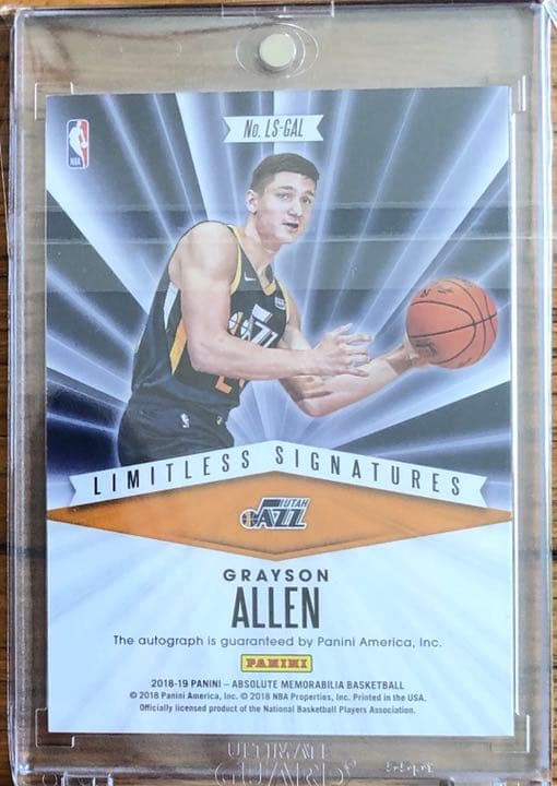大幅値下げ‼️【世界限定1枚】グレイソン・アレン  サインカード