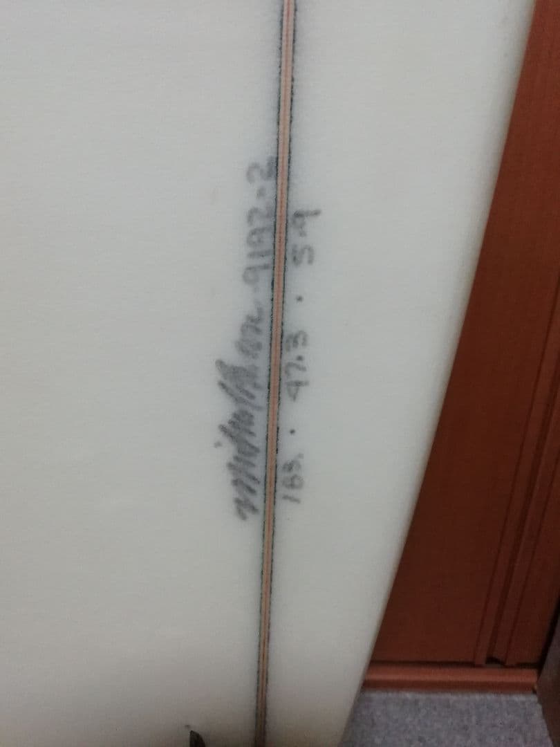 サーフボード バーン フィン付き