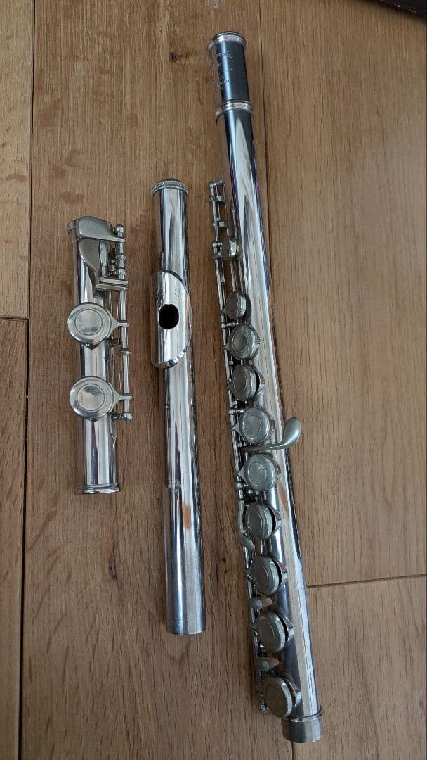 ムラマツ フルート 頭部管銀製 C管 Eメカ付き 音出し確認済