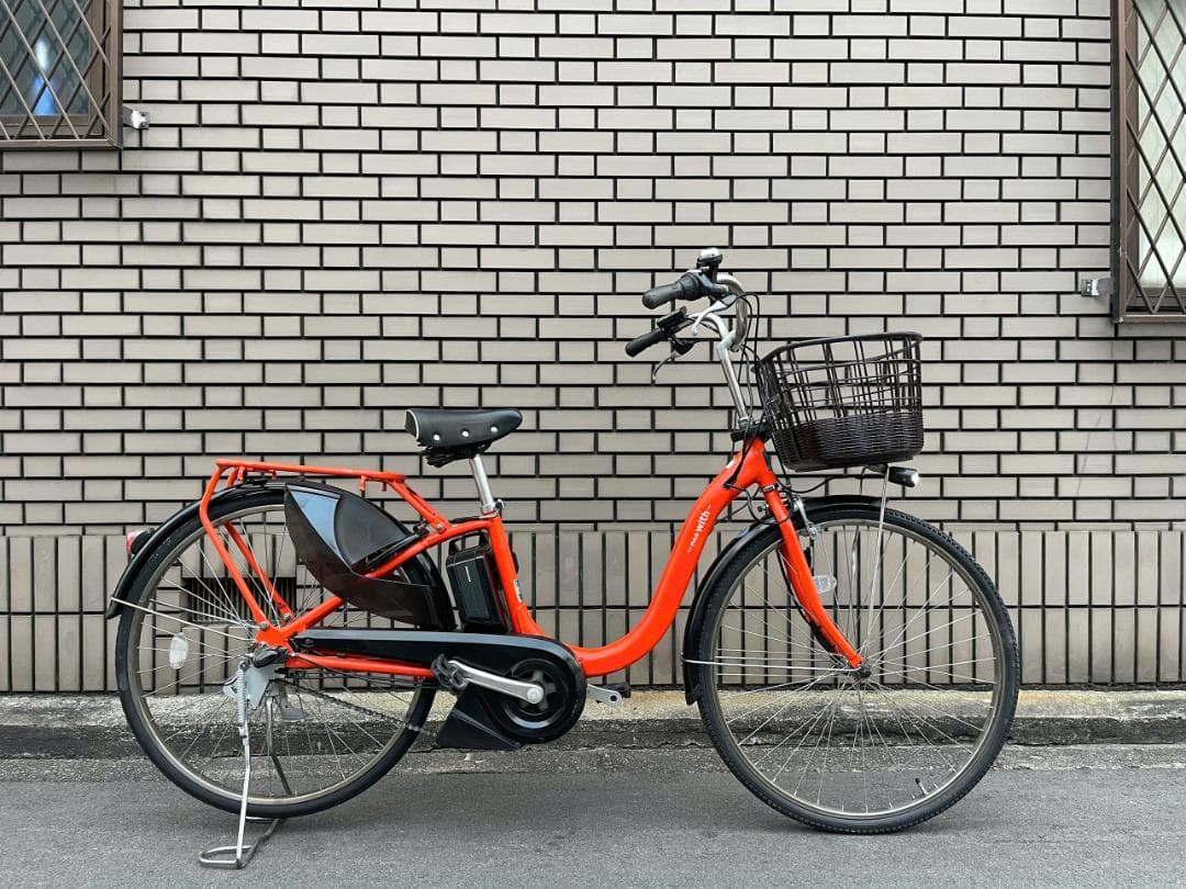 美品12.8Ah YAMAHA電動アシスト付き自転車26AYC83