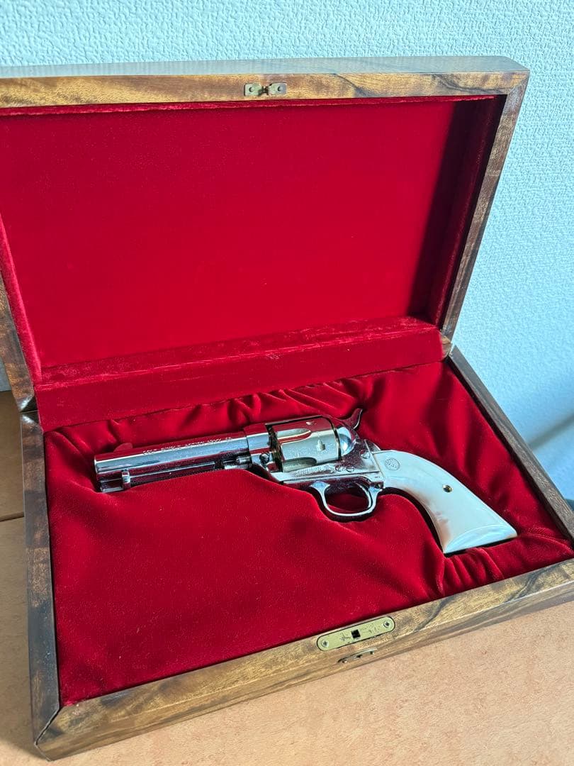 木製化粧箱付 HWS ハートフォード コルト SAA オールシルバー モデルガン