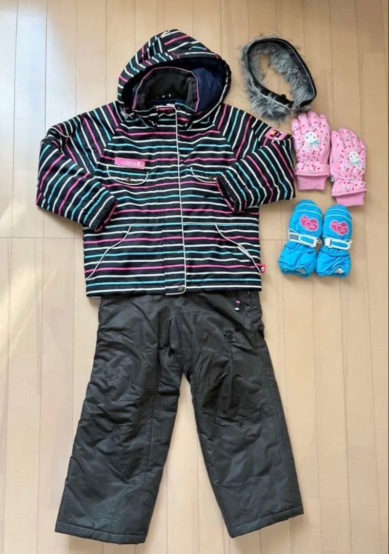 子供用スノーボードウェア（ストライプ）