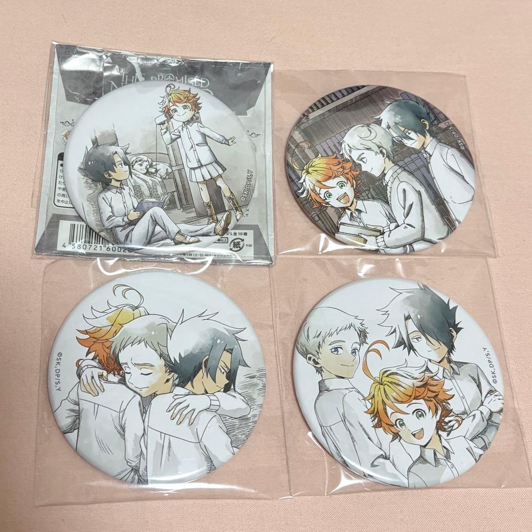 約束のネバーランド 体験ミュージアム 約ネバ 缶バッジ エマ レイ ノーマン