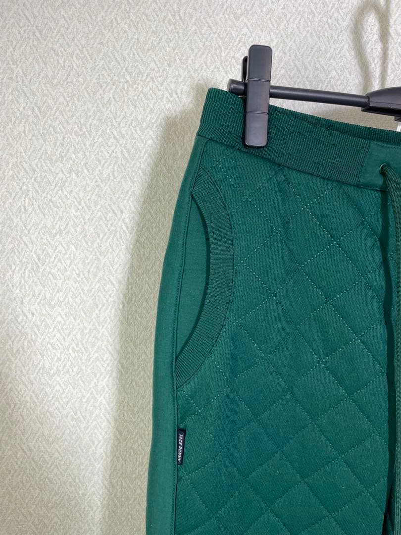 （美品）JACK BUNNY ジャックバニーキルト柄中綿パンツ グリーンサイズ5