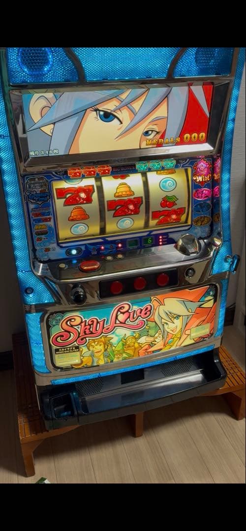 パチスロ　スカイラブ実機　初代　　（初代パネル） 不要装置完備