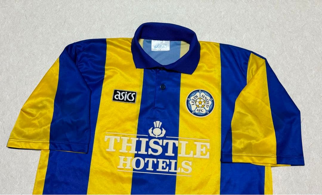 asics リーズユナイテッド　93/95 アウェイ　ユニフォーム　ゲームシャツ