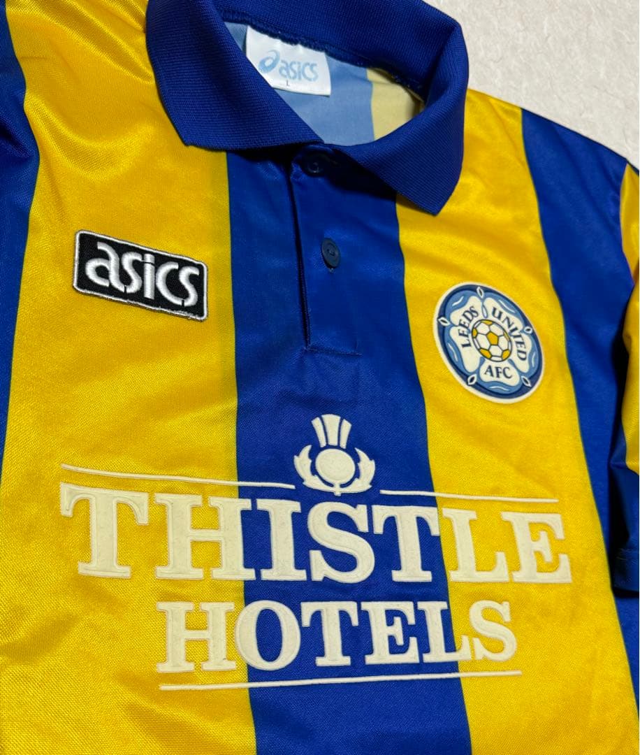 asics リーズユナイテッド　93/95 アウェイ　ユニフォーム　ゲームシャツ