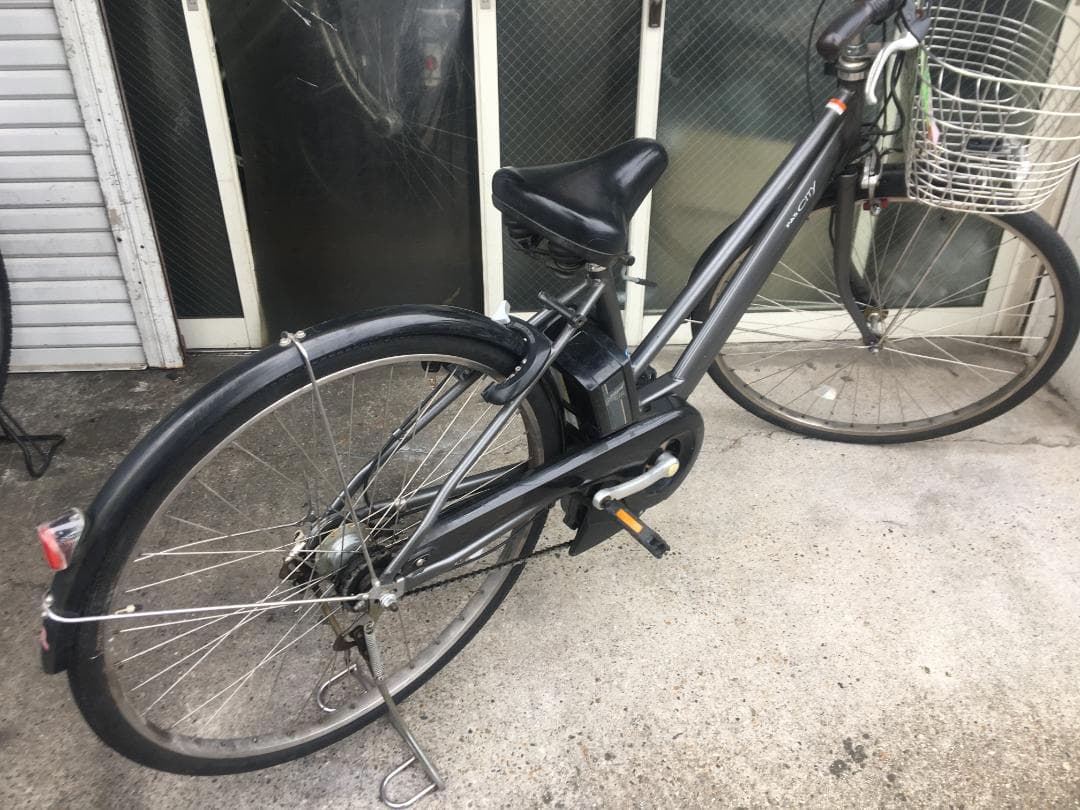 地域限定送料無料　パス　シティ　15,4AH　内装5段変速　グレー　電動自転車