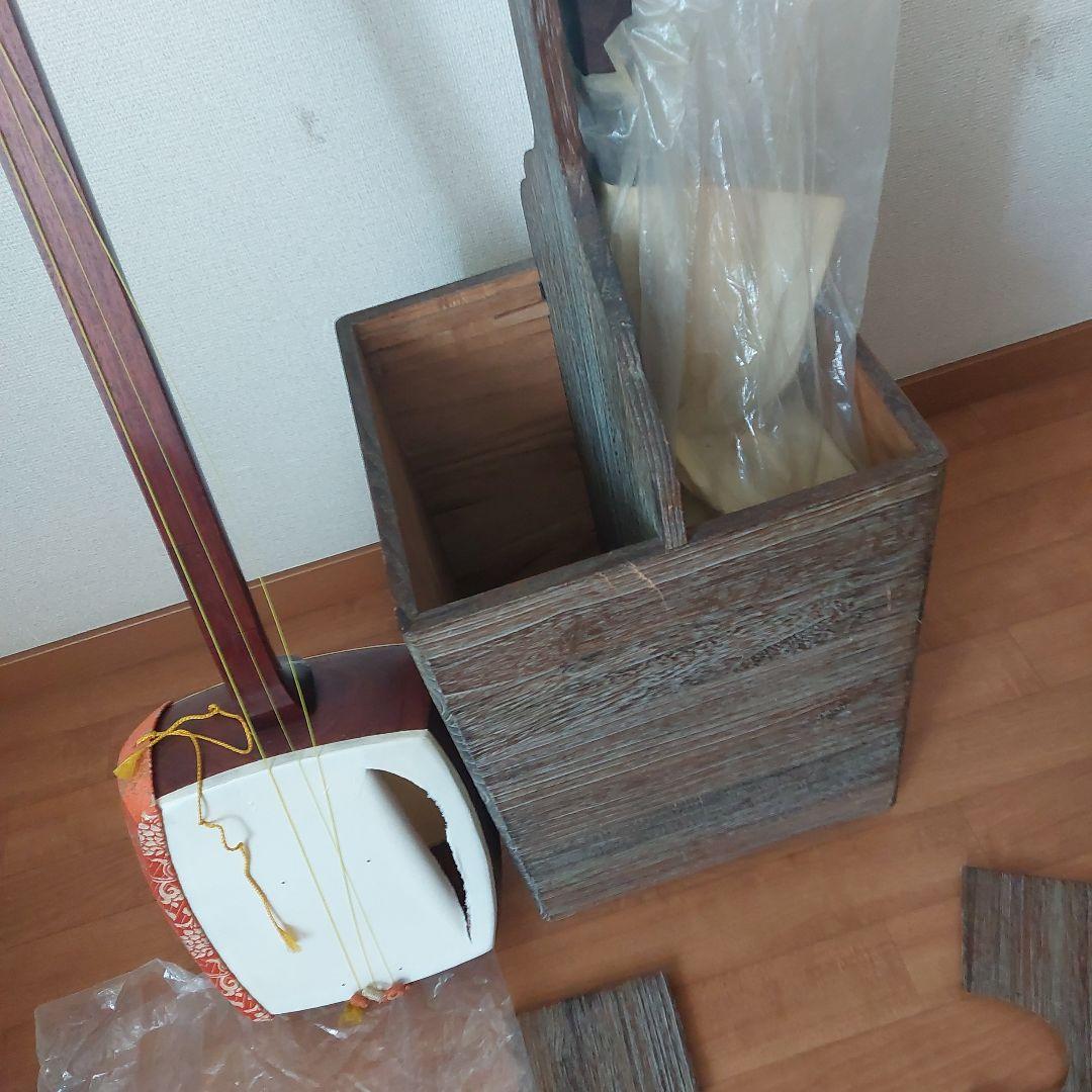 三味線専用ケース　三味線二本　付属品