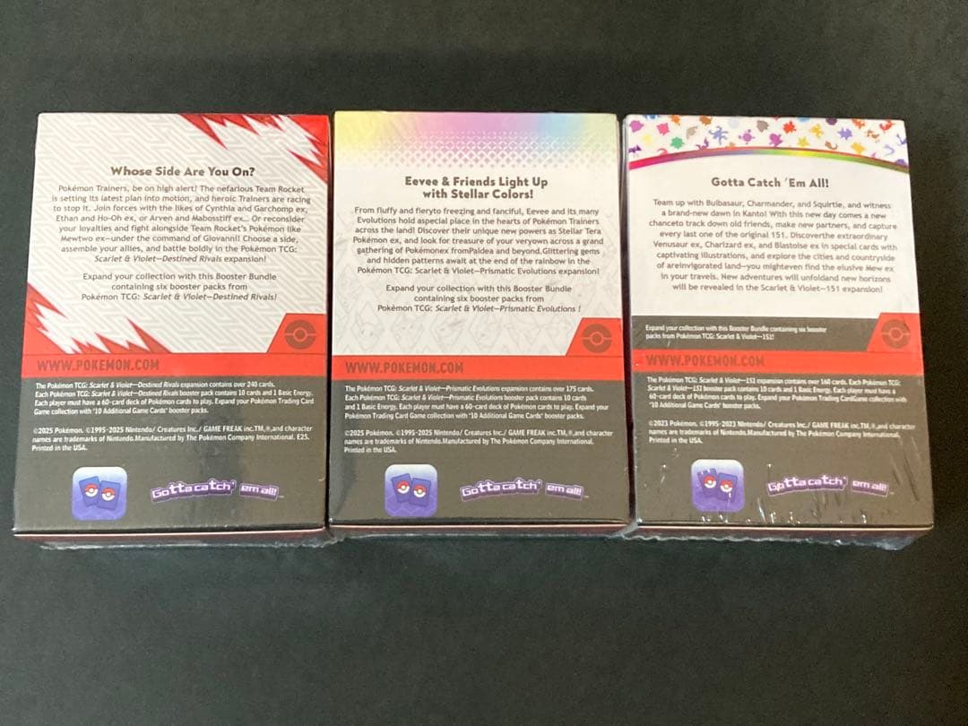 ポケモンカード　英語版　bundle box 未開封　シュリンク付き　3セット