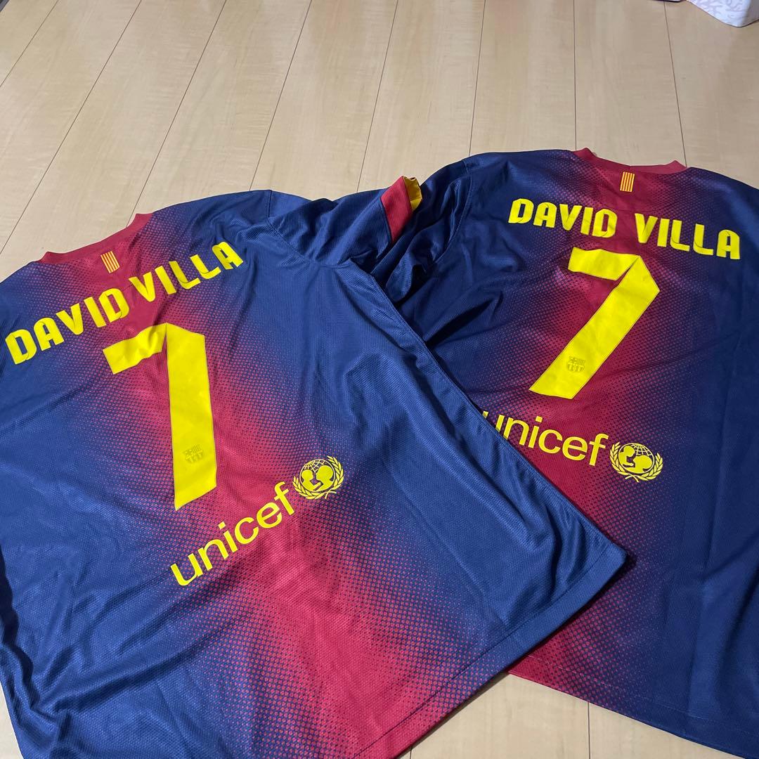 ダビドビジャ　ユニフォーム　バルセロナ　長袖