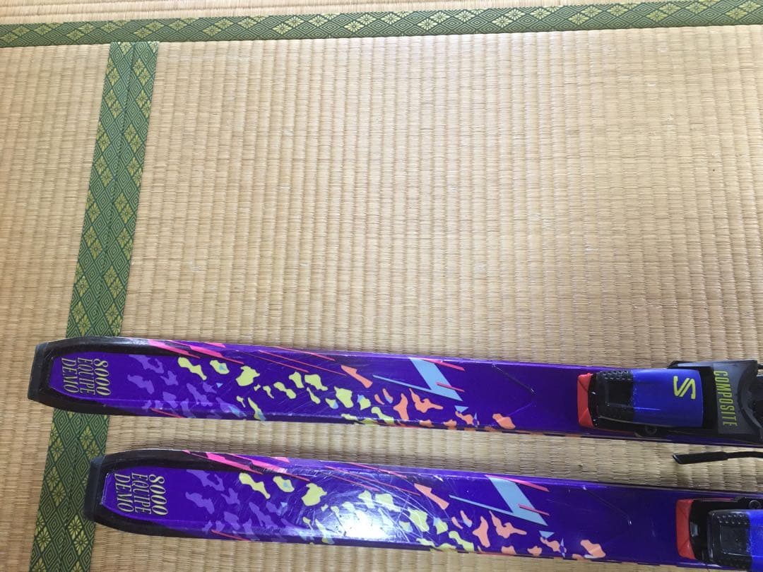 サロモンスキー板185cm。美品、SALOMON、スノボ、冬、スポーツ。