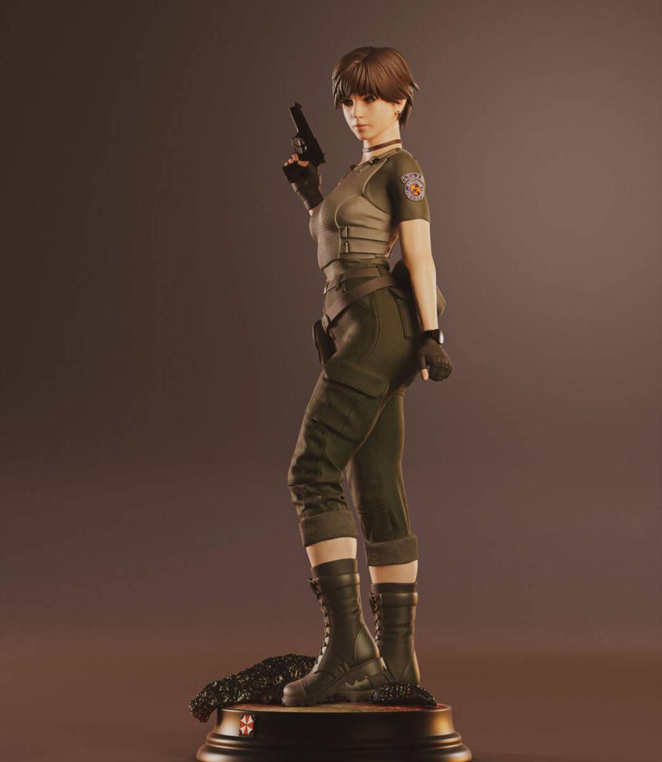 1/4　未塗装 未組立　45CM　フィギュア　ガレージキット　レベッカ