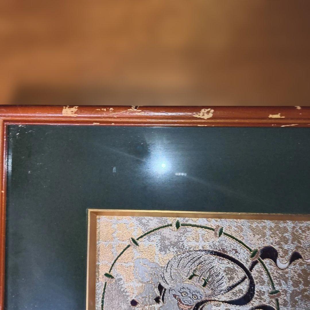 西陣織　 風神雷神図　作者不明