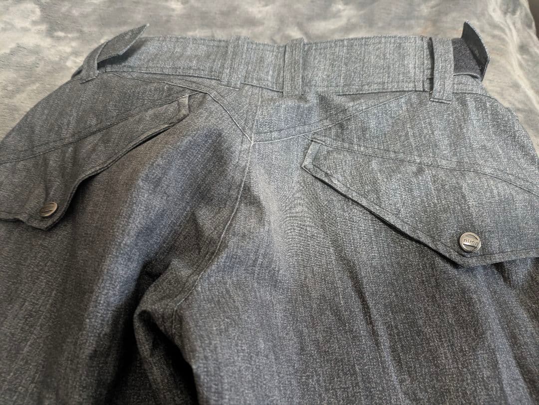 スノーボードパンツ S デニム風　ダークブルー