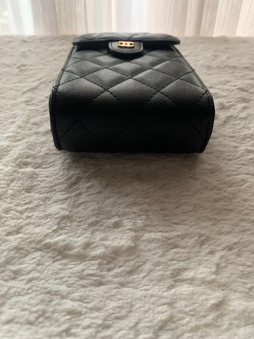 CHANEL ノベルティ スマホショルダー チェーン ブラック