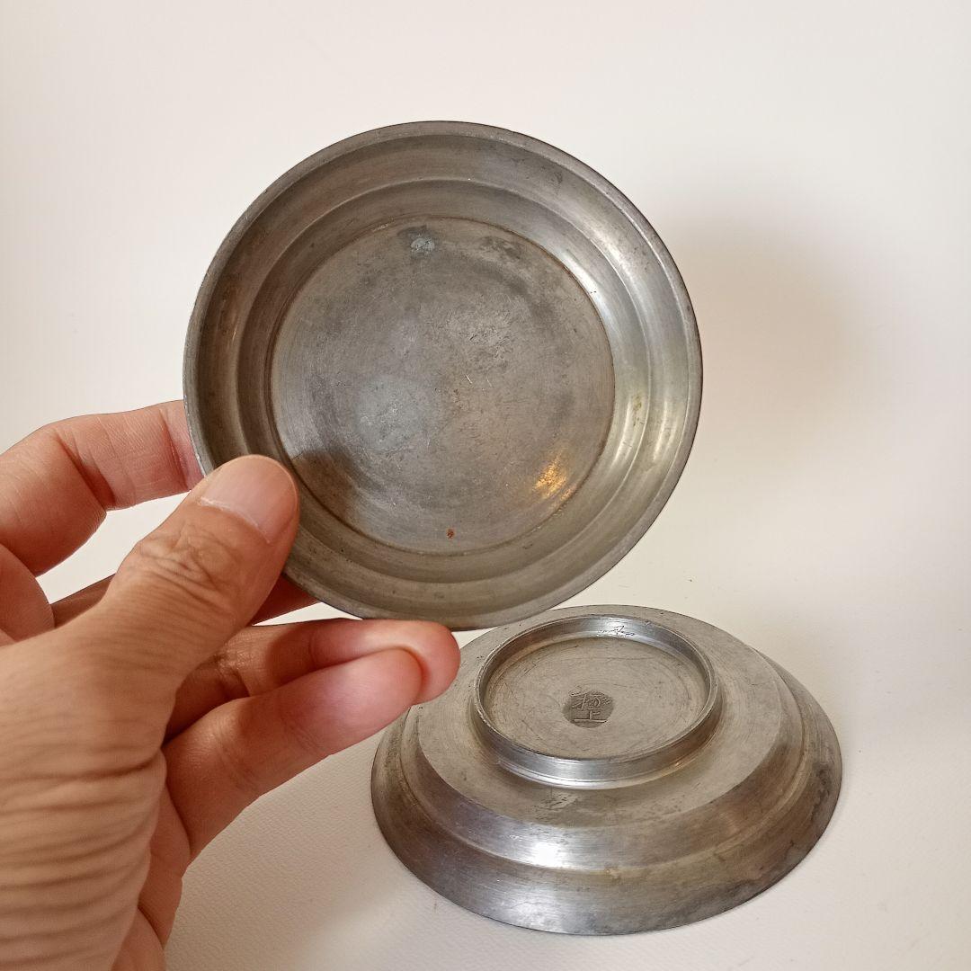 古錫　瓶敷　瓶座　急須台