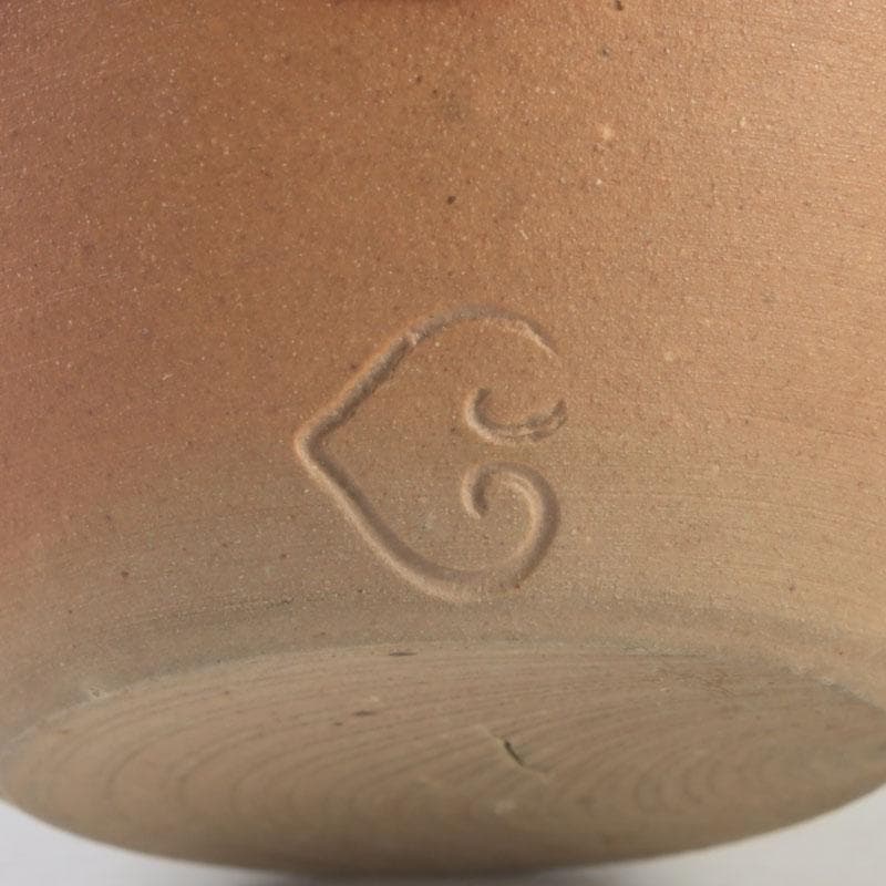 茶道具　瀬戸焼　茶入　銘「松かき」　仕覆付　松尾不染斎極め箱　V　9275