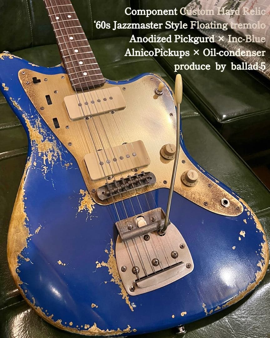 ハードレリックジャズマスタータイプ/アルニコPU×オイルコンデンサーインクブルー