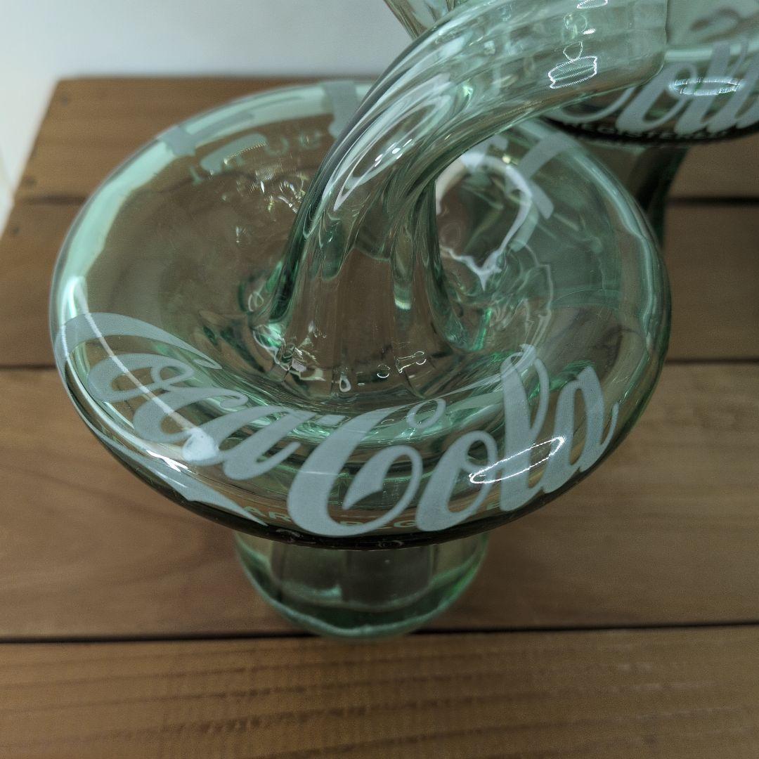 ondo【 ヴィンテージ 】 コカコーラ／変形ボトル型ガラス瓶／4本セット
