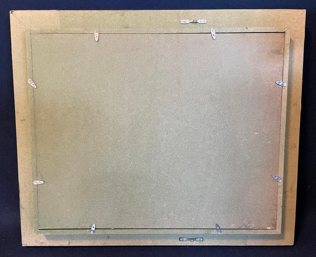 「真作」竹内敏彦『写真機』 静物画　油彩画　額装　サイン有り　F6号