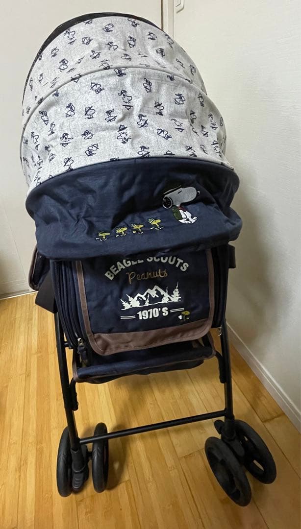 PEANUTS BEAGLE SCOUTS ペットカート スヌーピー柄