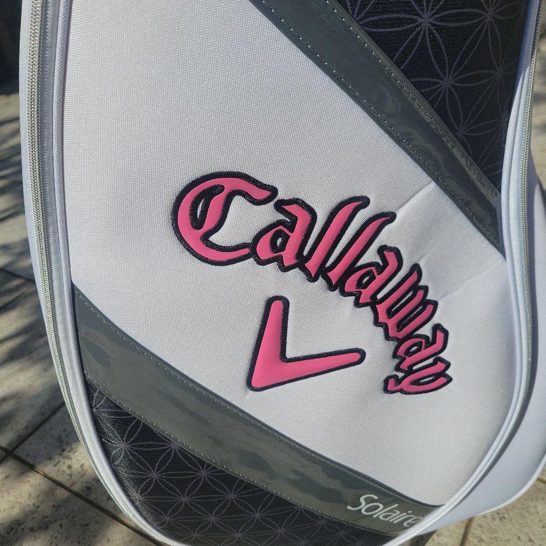 Callaway Solaire キャディバッグ ホワイト/ブラック/ピンク