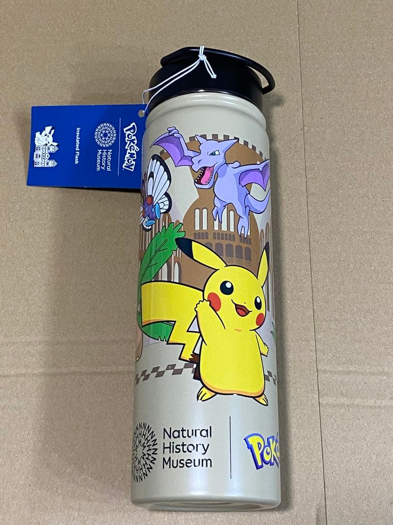 ポケモン ロンドン自然史博物館　ピカチュウ&フレンズ　水筒　タンブラー