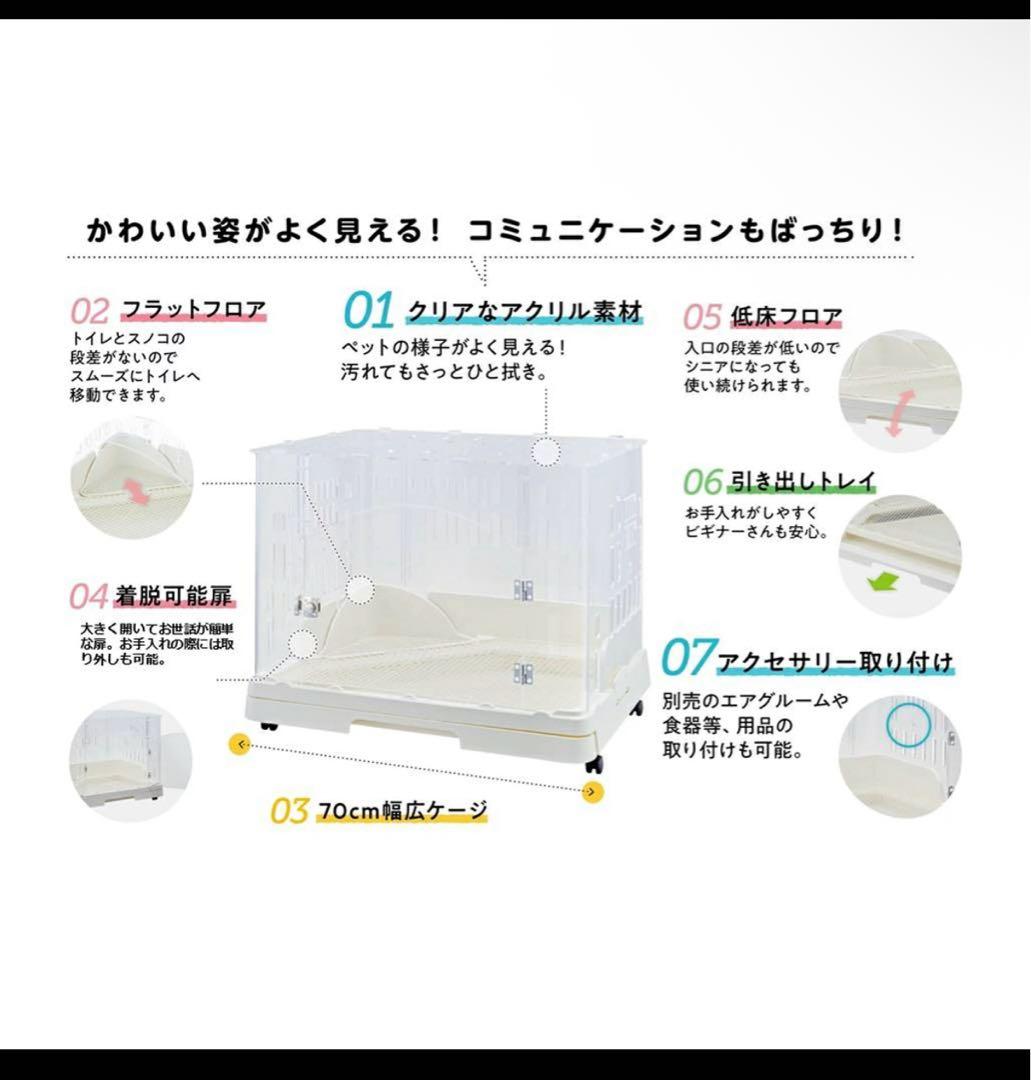 ＧＥＸ　ラビんぐ スマートルームクリア 1 【アクリル製ラビットケージ】