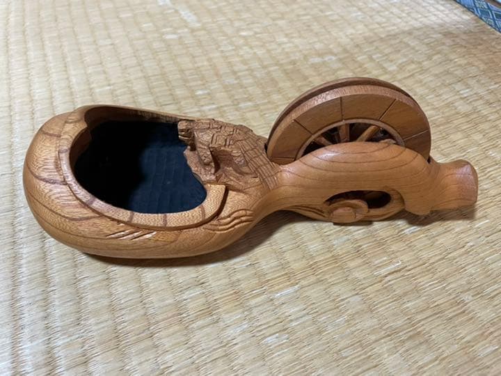 坪源　墨壺　本職用大工道具　24センチ