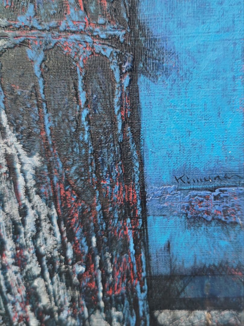 現代美術、木村二朗「デルフィ　ギリシャ」８号油彩