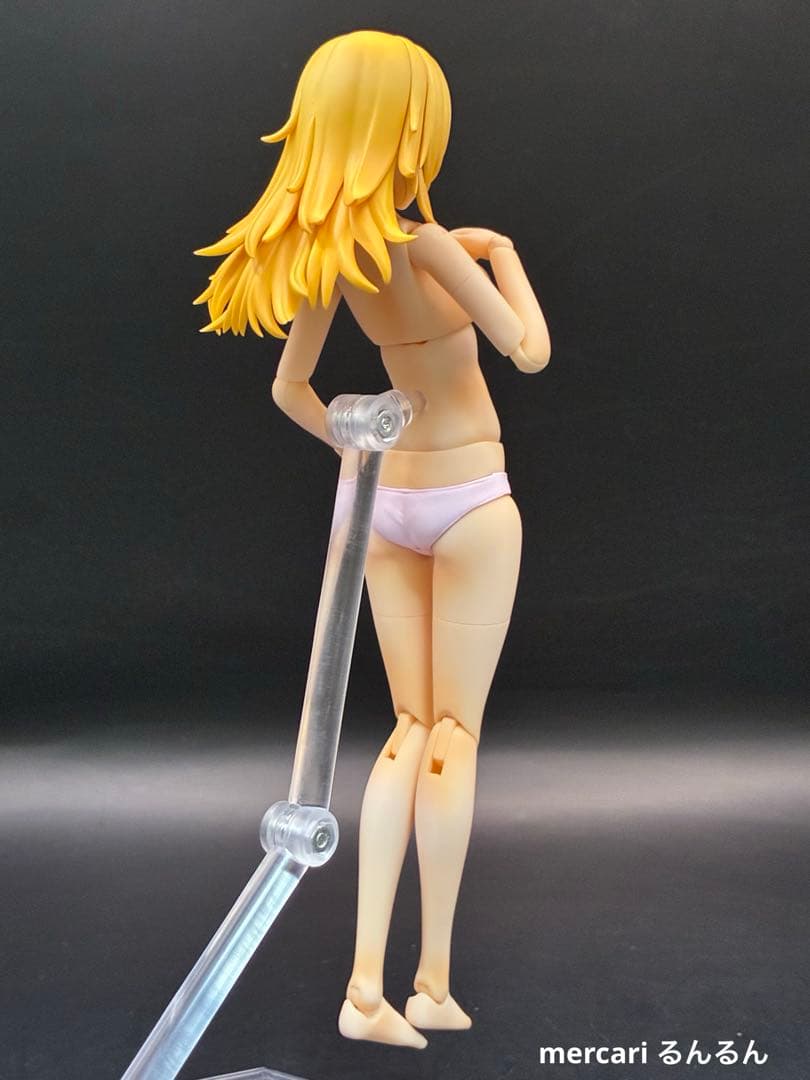 ドレスアップアップボディM＋姫カットポニーテール+ウルフレイヤーカット塗装完成品