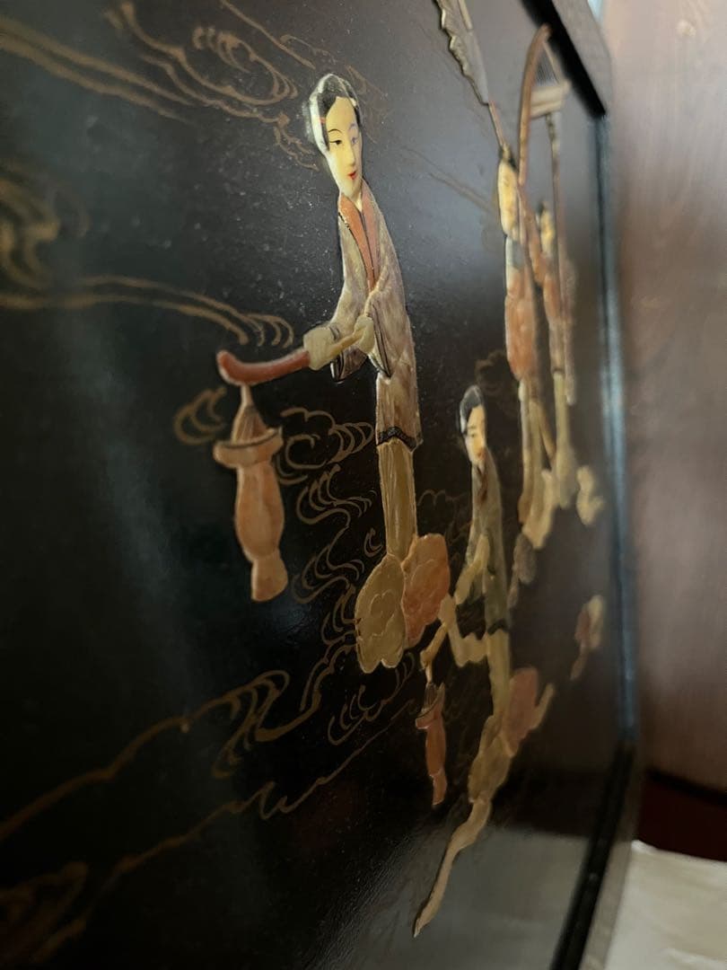 G*O様 アジアン・中国風　木製装飾彫刻画 香港製