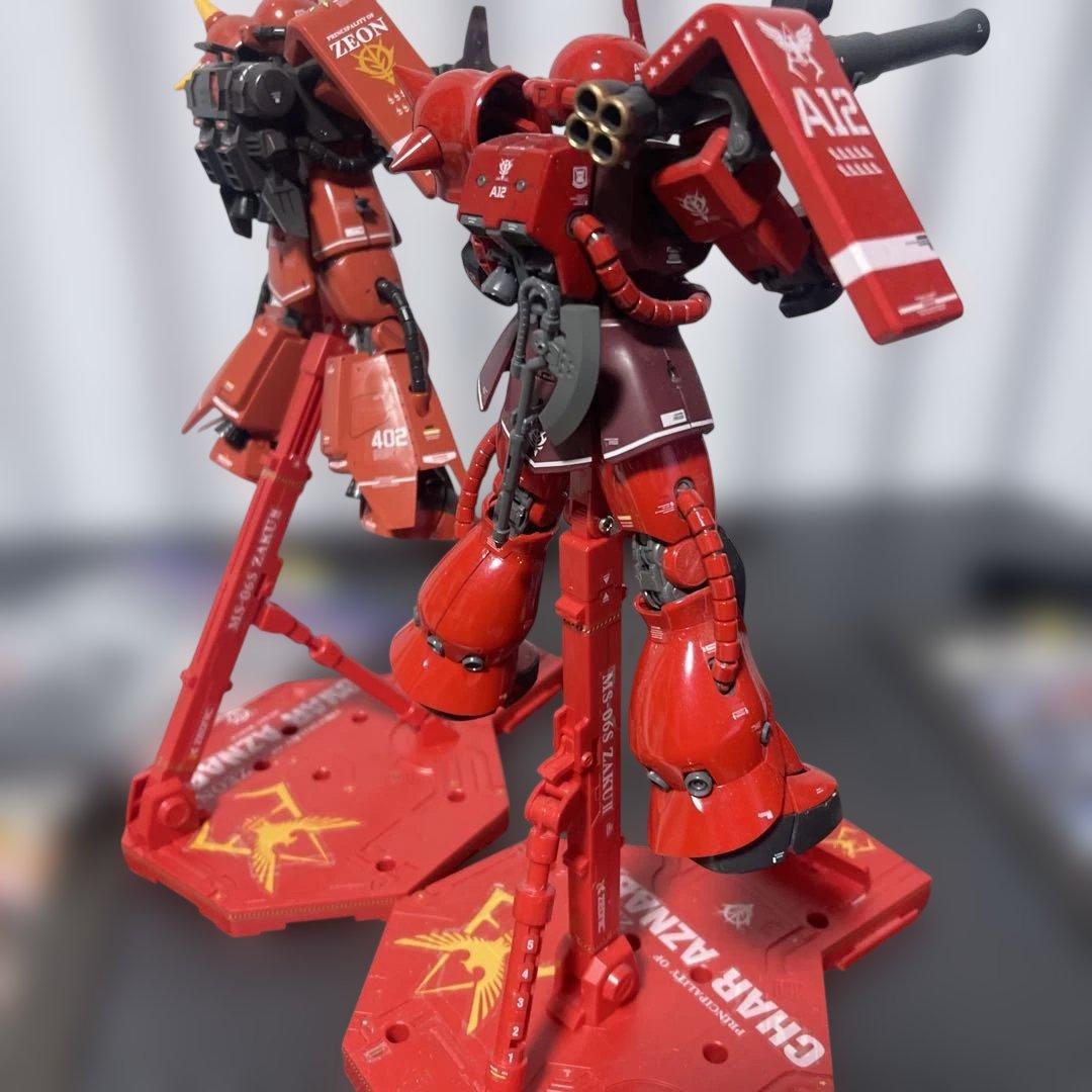 【美】MG1/100シャア専用ザクⅡ MGジョニーライデン専用ザクⅡ２体セット