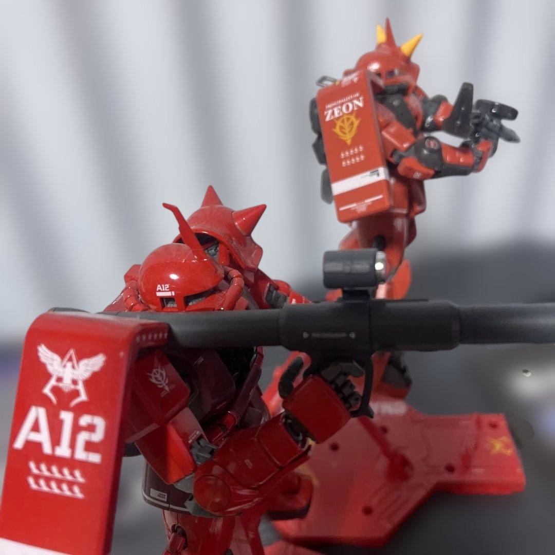 【美】MG1/100シャア専用ザクⅡ MGジョニーライデン専用ザクⅡ２体セット