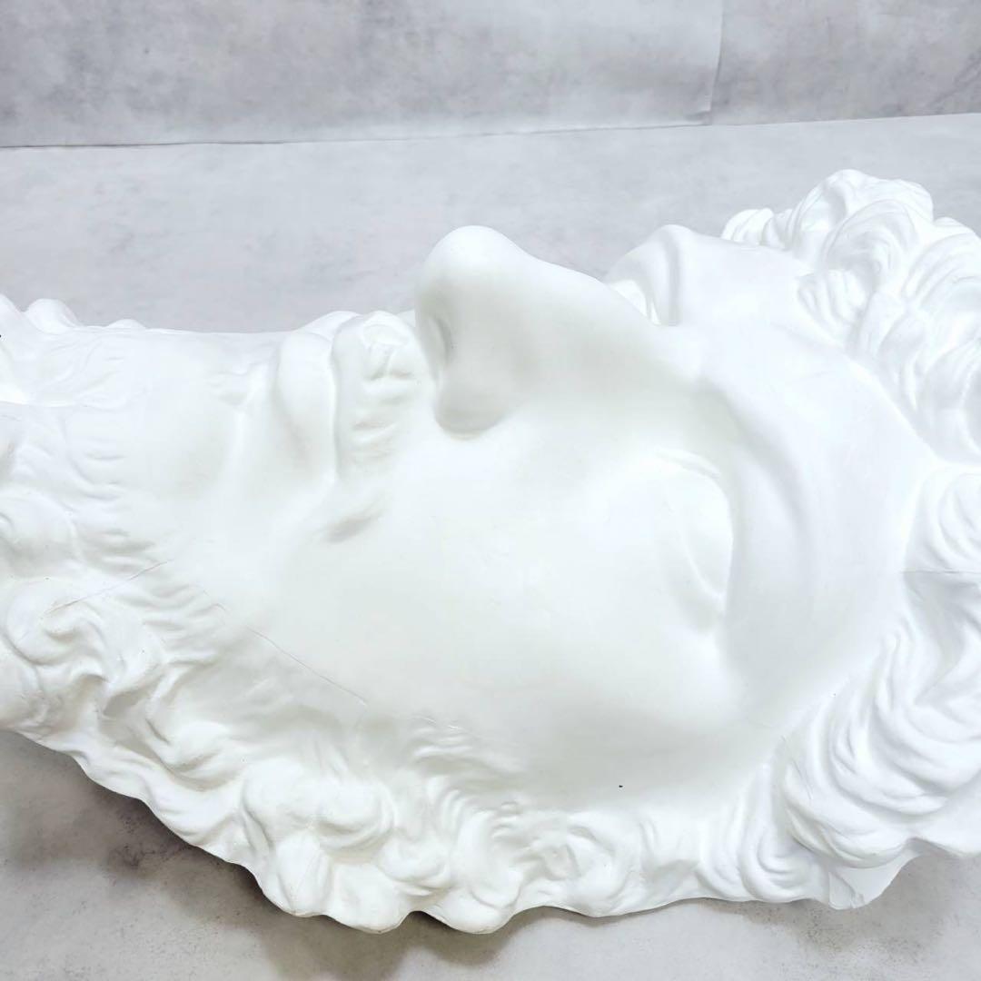 ルキウス・ウェルス帝 石膏像 半面 大顔面 面取り デッサン用 美術 彫刻