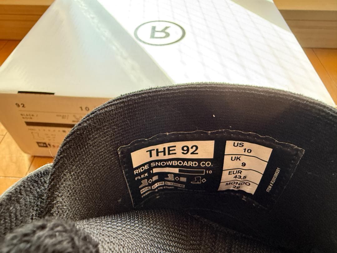 RIDE 92 スノーボードブーツ 28cm（中・上級ライダー向け）